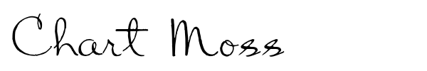 Chart Moss font preview